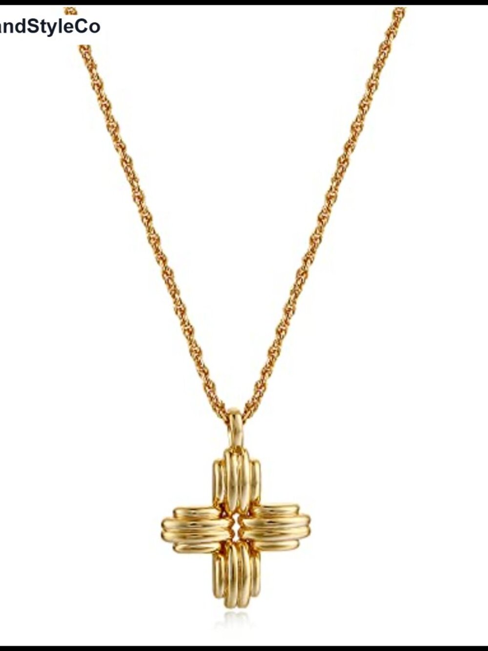 18K Gold Plated Layered Choker Necklace Y Pendant Commemorative Coin Multilayer